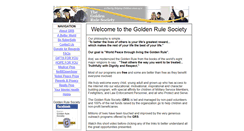 Desktop Screenshot of goldenrulesociety.org