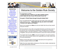Tablet Screenshot of goldenrulesociety.org